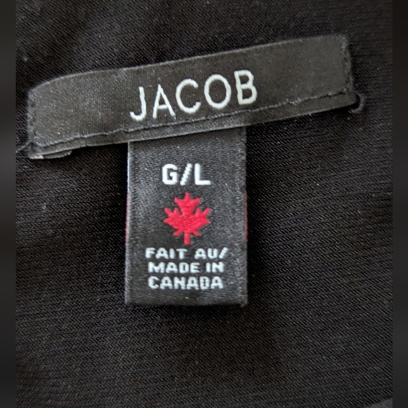 Jacob black One shoulder dress with oversized bow detail - Size L - Picture 7 of 7